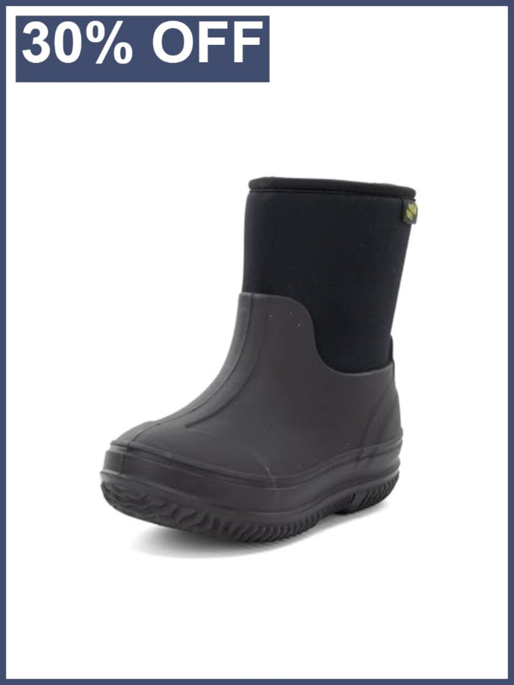 Kids Waterproof Neoprene Snow Boot Fleece Lined Insulated Outdoor